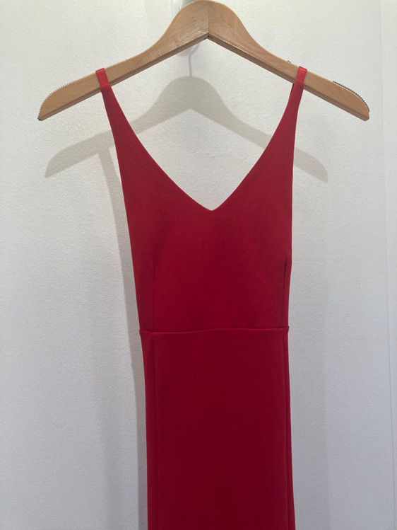 Billede af Rød lang kjole