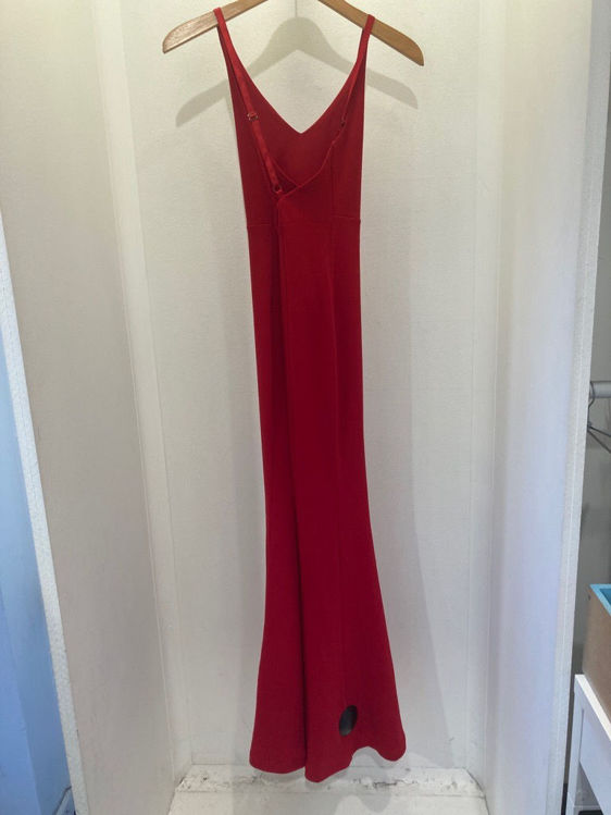 Billede af Rød lang kjole