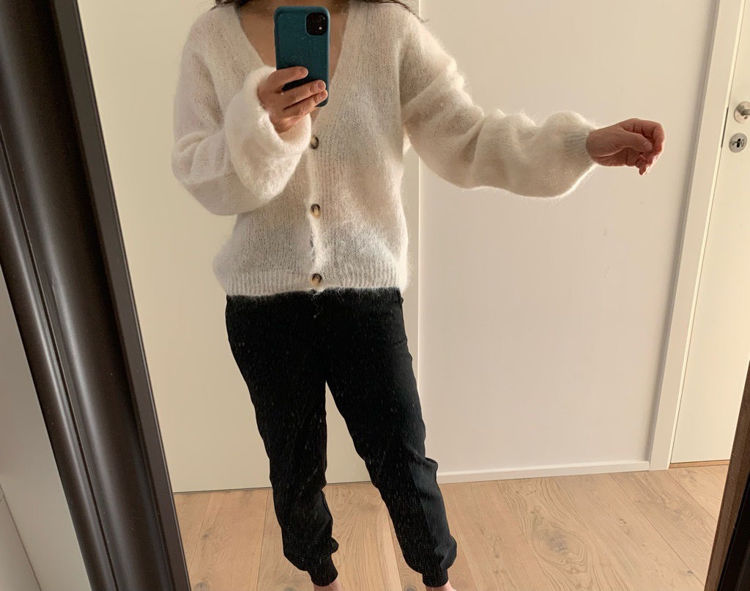 Billede af 78% mohair strik
