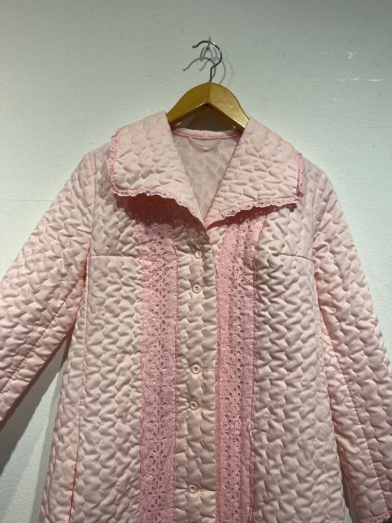 Billede af Vintage lyserød quiltfrakke