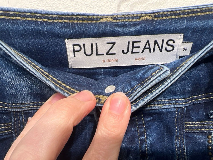 Billede af Pulz forvaskede jeans