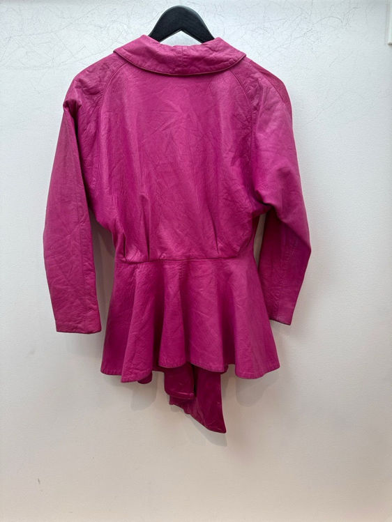 Billede af Pink læder jakke 