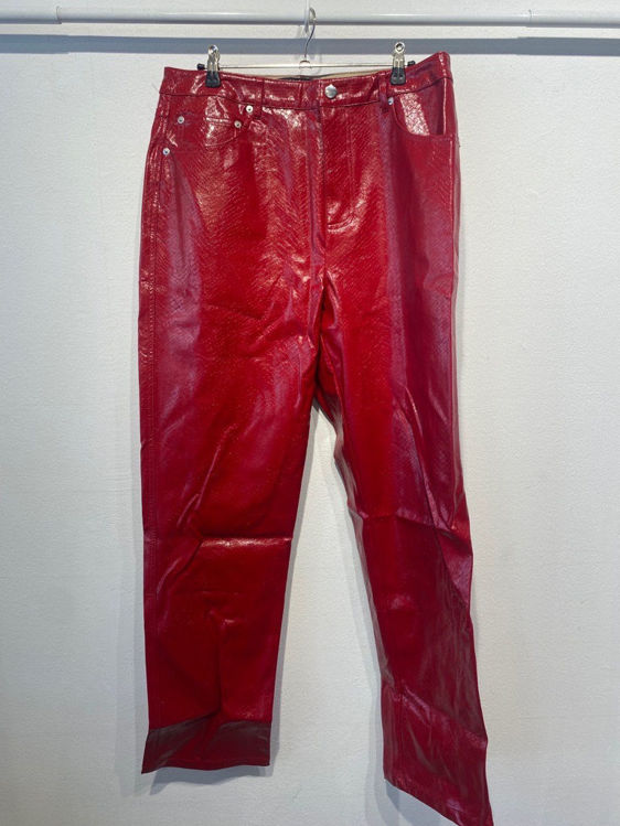 Billede af Røde PU bukser