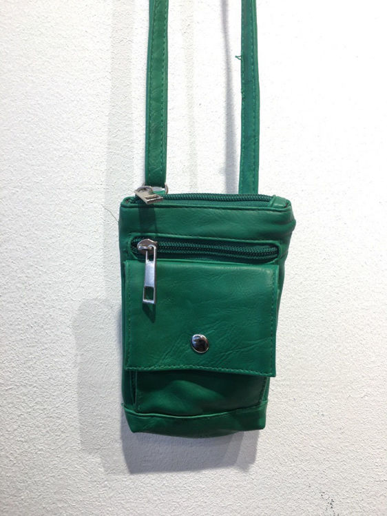 Billede af Grøn lille taske til mobilen fx.