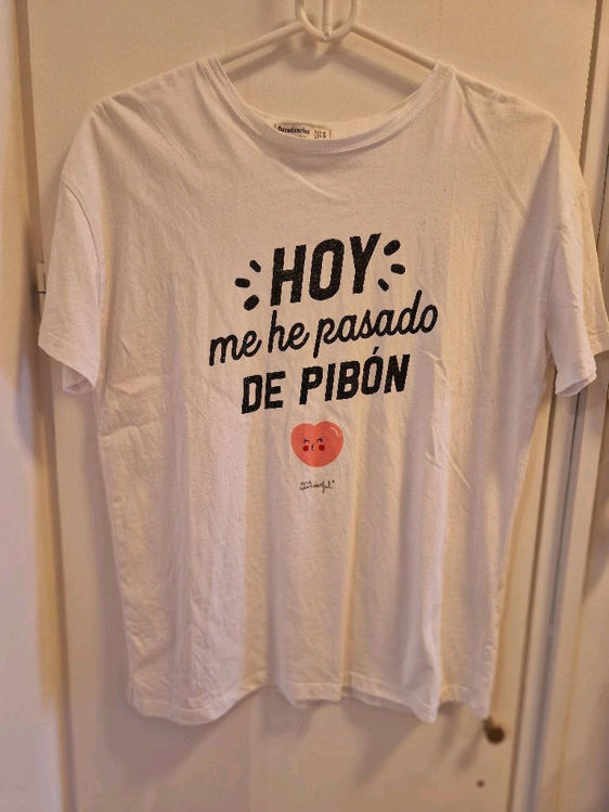 Billede af T-shirt med spansk tekst