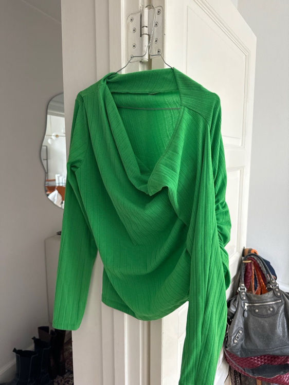 Billede af One shoulder bluse grøn 