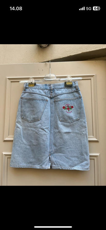 Billede af Vintage denim nederdel