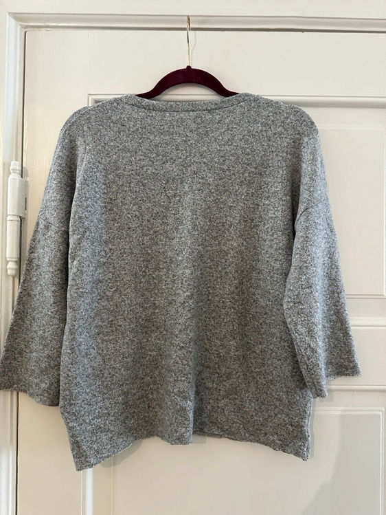 Billede af Zara grey pearl top