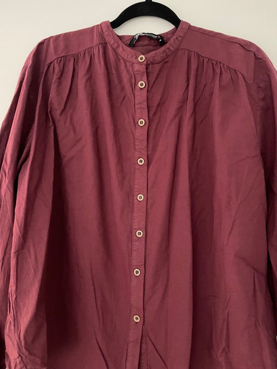 Billede af Zara burgundy top 