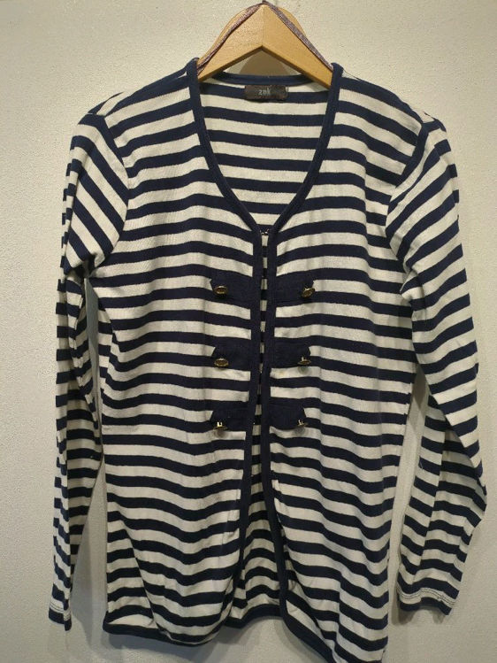 Billede af ZNK Stribet cardigan jersey