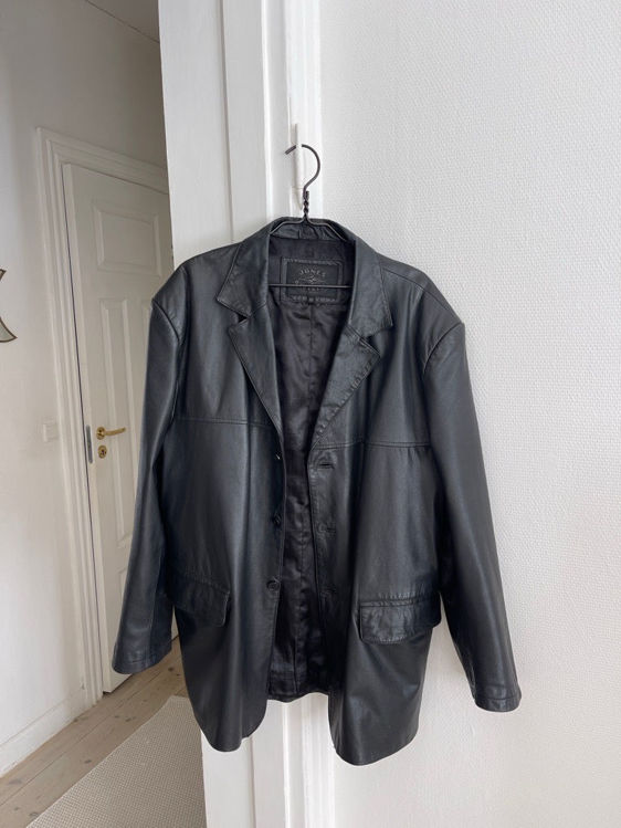 Billede af Oversize læder blazer 