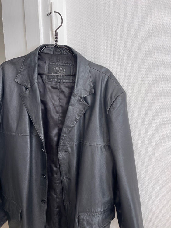 Billede af Oversize læder blazer 