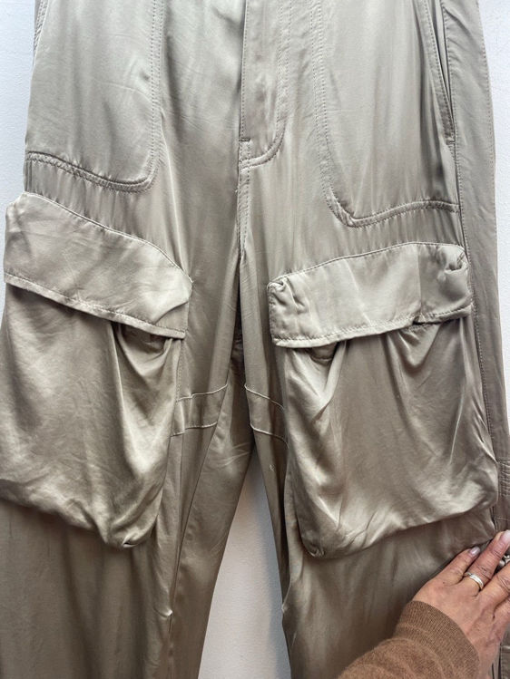 Billede af Zara Satin Cargo Pants 