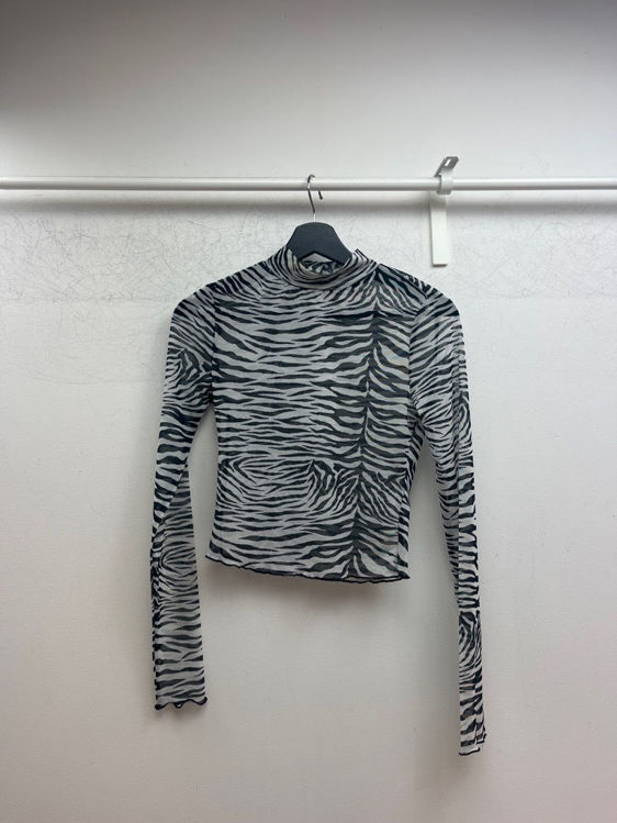 Billede af Zebra mesh crop top