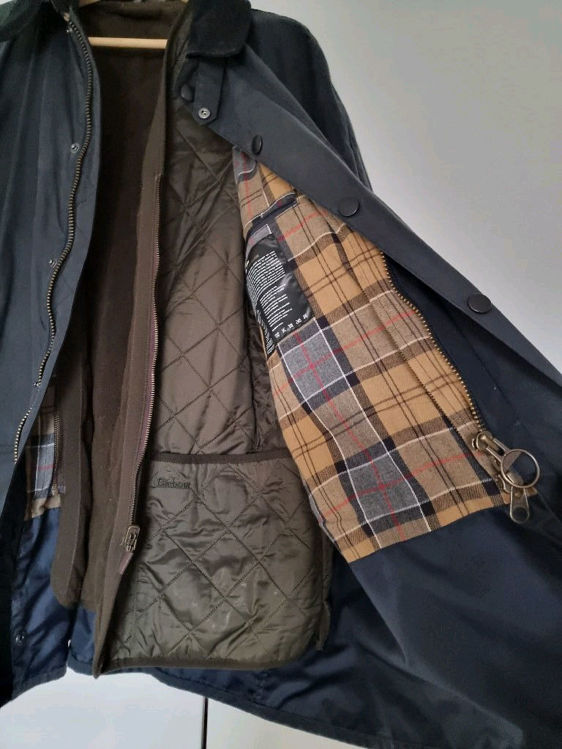 Billede af Barbour Bristol, oilskinsjakke med foret vest