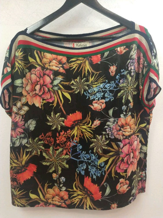 Billede af Blomstret bluse