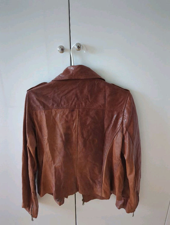 Billede af Brown leather jacket