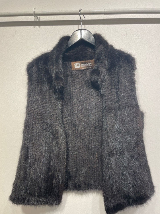 Billede af Strikket mink vest