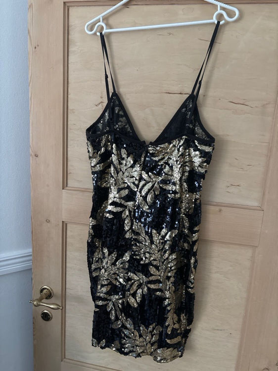 Billede af Sequin dress black gold