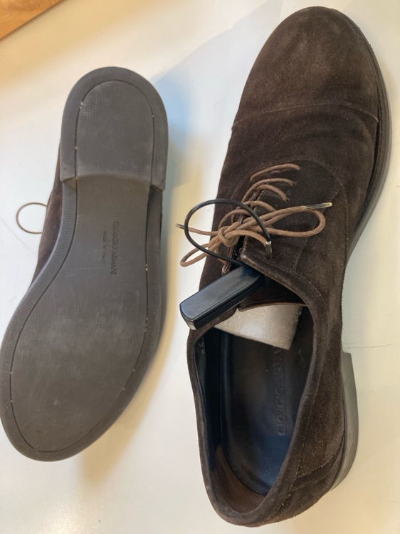 Billede af Ny5.000, Armani suede sko i brun