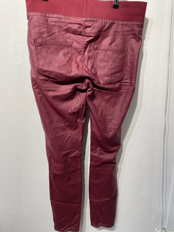 Billede af Red faux leather pants 