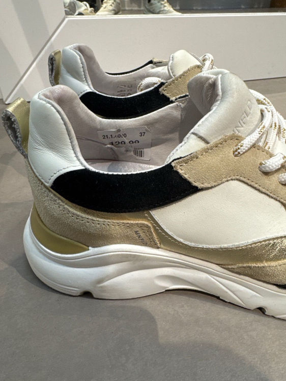 Billede af Sneakers St 37 Hvid Sort Guld