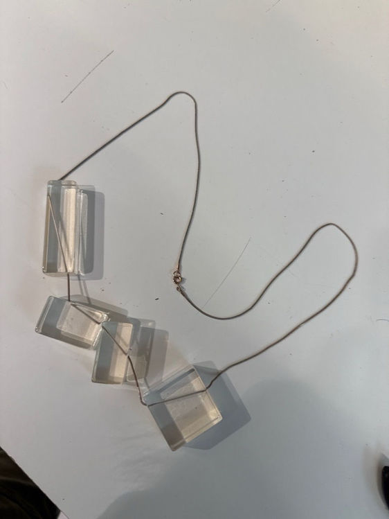 Billede af 4 Clear Squares Necklace 