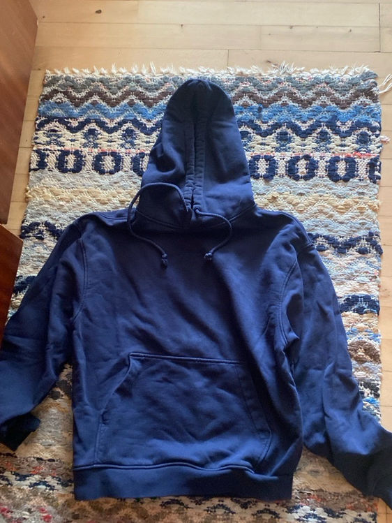 Billede af organic basics hoodie blå