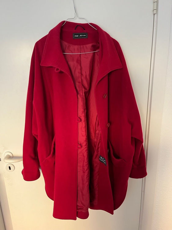 Billede af Red wool and cashmere coat 