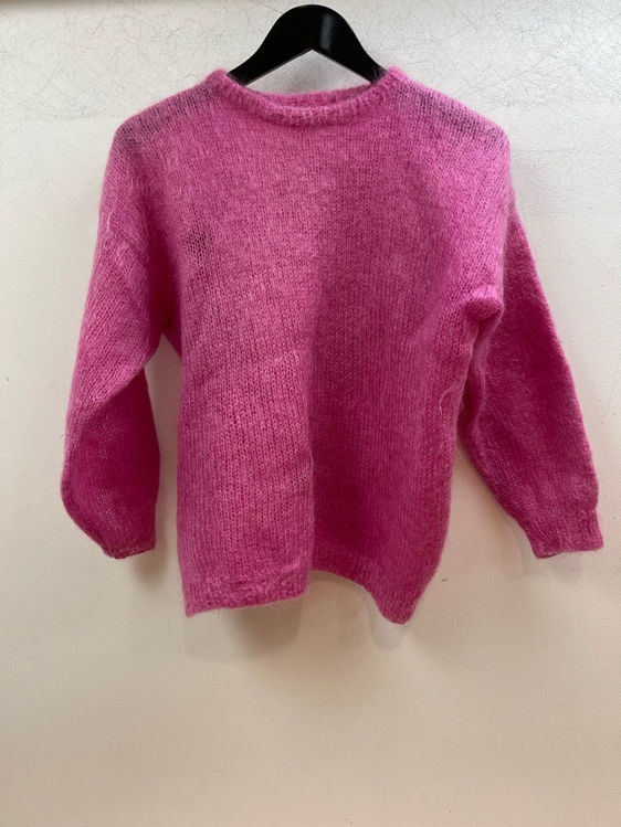 Billede af Mohair striktrøje pink