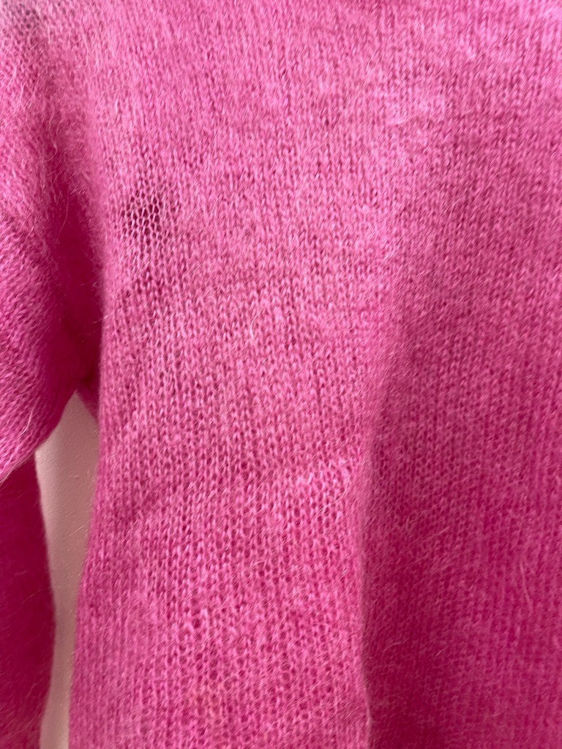 Billede af Mohair striktrøje pink