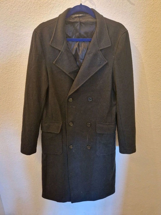 Billede af Mens dark green Zara trench coat