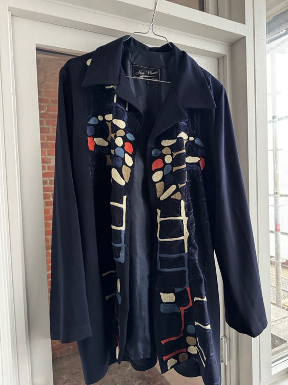 Billede af Vintage blazer med mønster 