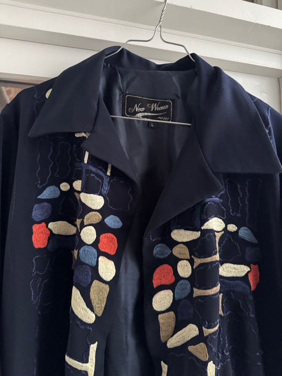 Billede af Vintage blazer med mønster 