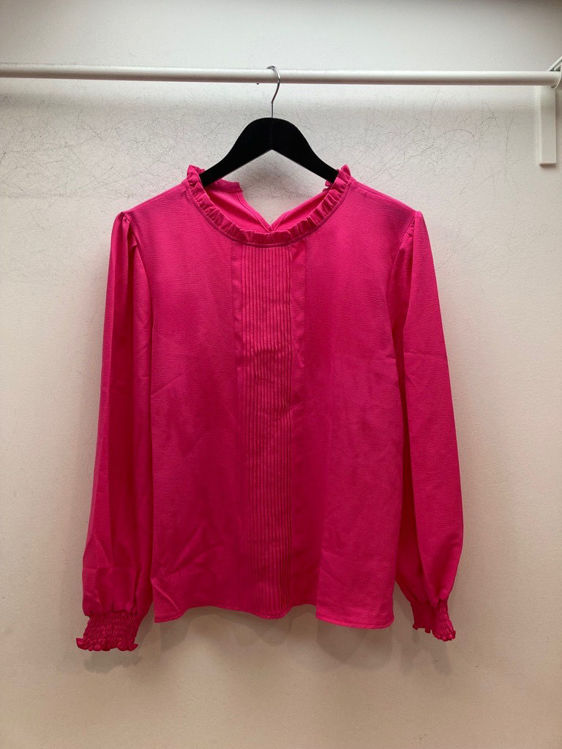 Billede af  Ny pink bluse med flot krave mv