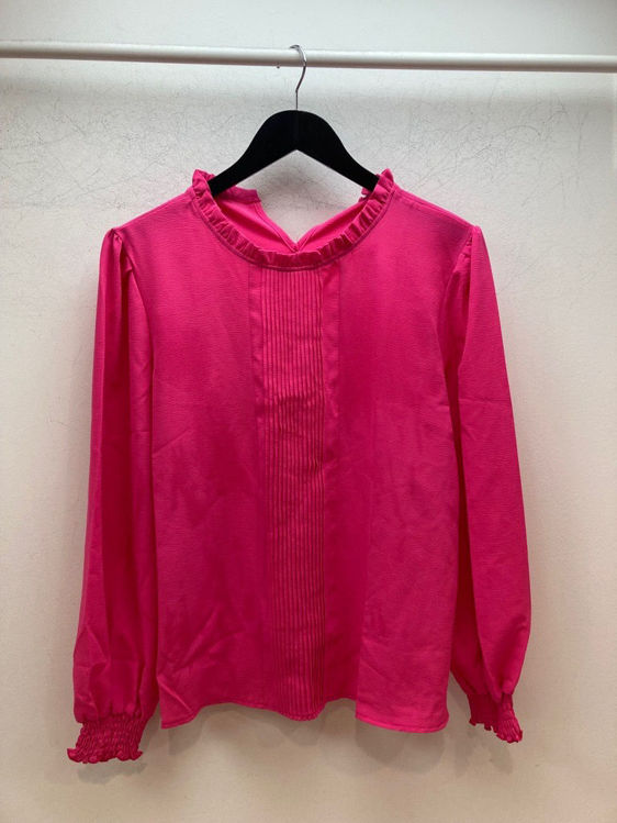 Billede af  Ny pink bluse med flot krave mv