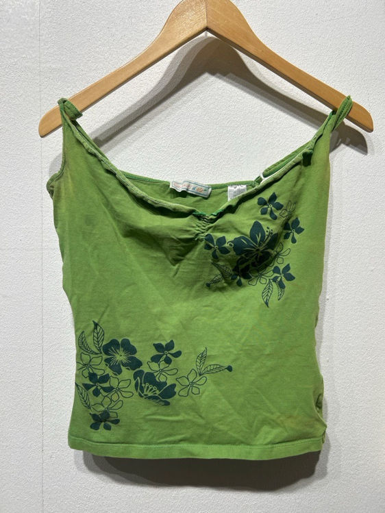 Billede af Grøn blomstret top