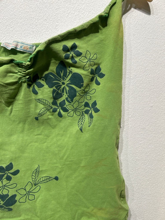 Billede af Grøn blomstret top