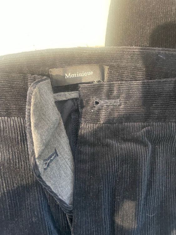 Billede af Matinique navy fløjsbukser 