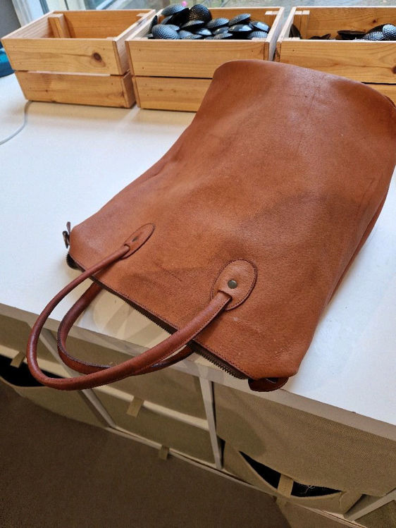 Billede af Kerne læder tasle