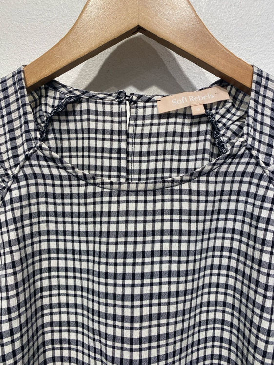 Billede af Soft Rebels ternet bluse som ny