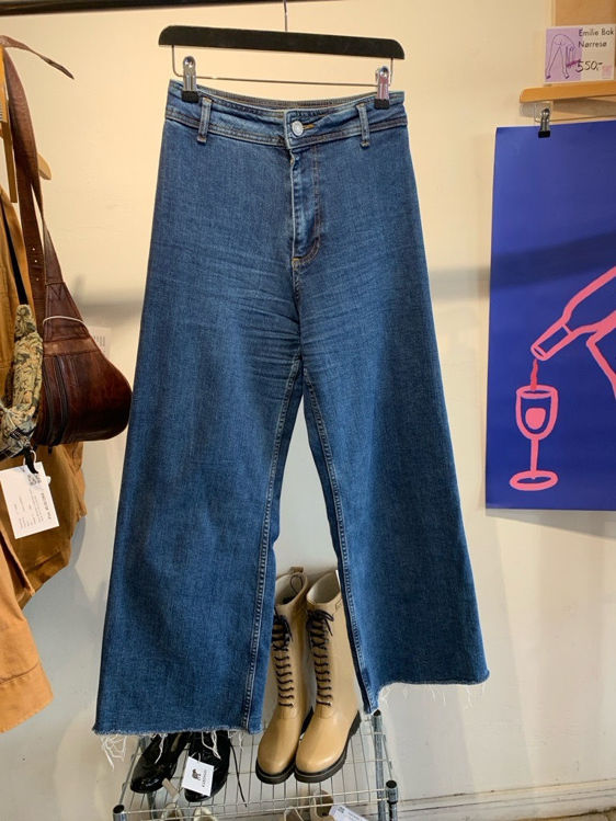 Billede af Zara, crop denim, stl 36